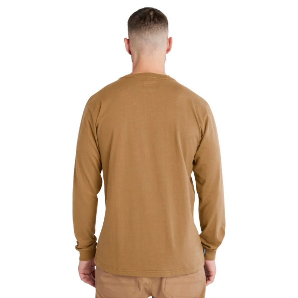 T-shirt à manches longues Timberland PRO Core Logo pour hommes - Blé - Image 2