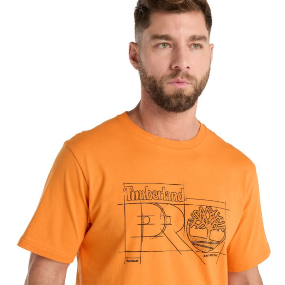 T-shirt de travail à manches courtes Innovation Pro Blueprint Timberland PRO® pour hommes - Orange - Image 2