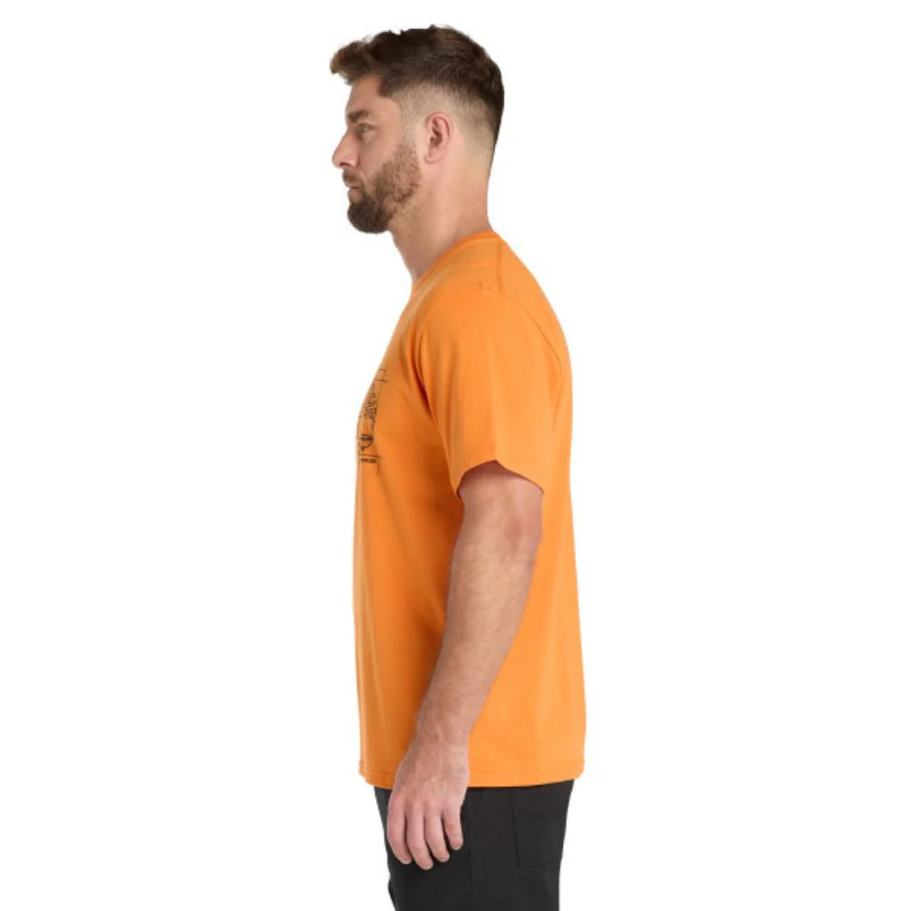 T-shirt de travail à manches courtes Innovation Pro Blueprint Timberland PRO® pour hommes - Orange - Image 4