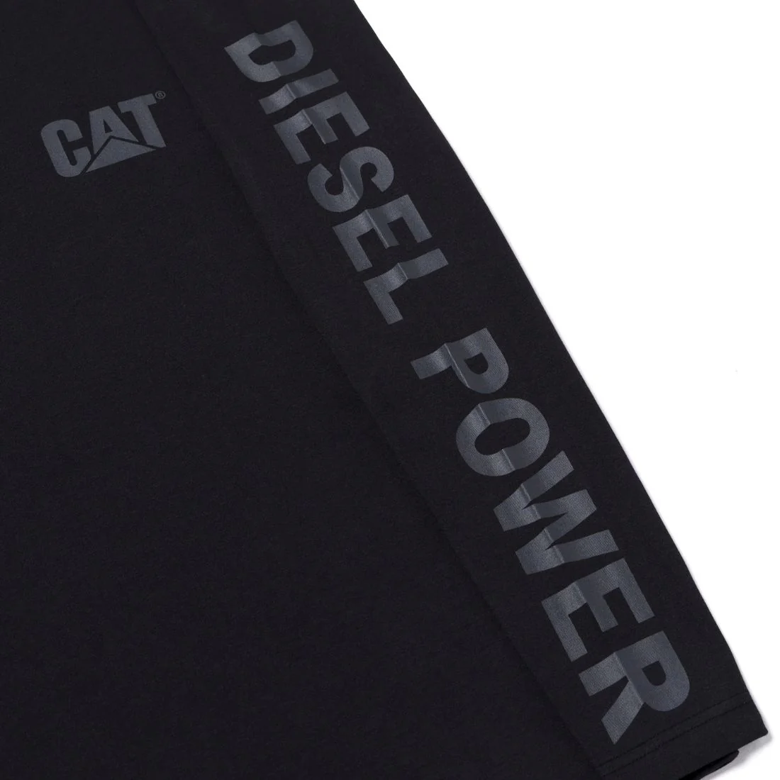 T-shirt de travail à manches longues pour homme CAT Diesel Power 1010042 - Gris/Noir - Image 4
