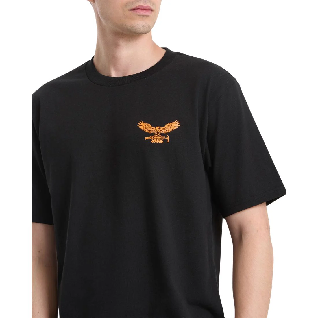 T-shirt Volcom pour homme, manches courtes, imprimé martelé, A3512605 - Noir - Image 4