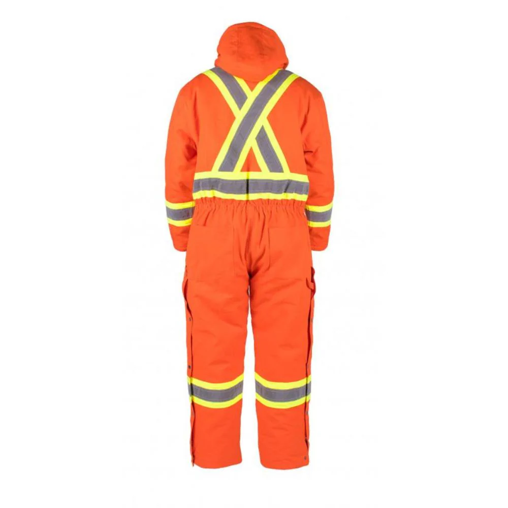Terra Combinaison isolée haute visibilité pour hommes 116571OR - Orange - Image 6