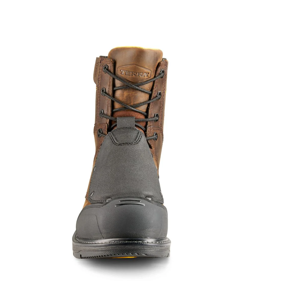 Terra Patton Botte CSA de sécurité au travail unisexe avec embout en aluminium de 8 po externe MET Guard 1314DB - Brun - Image 9