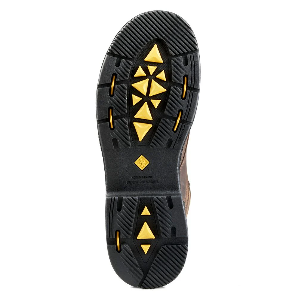 Terra Patton Botte CSA de sécurité au travail unisexe avec embout en aluminium de 8 po interne MET Guard 839KDB - Brun - Image 8