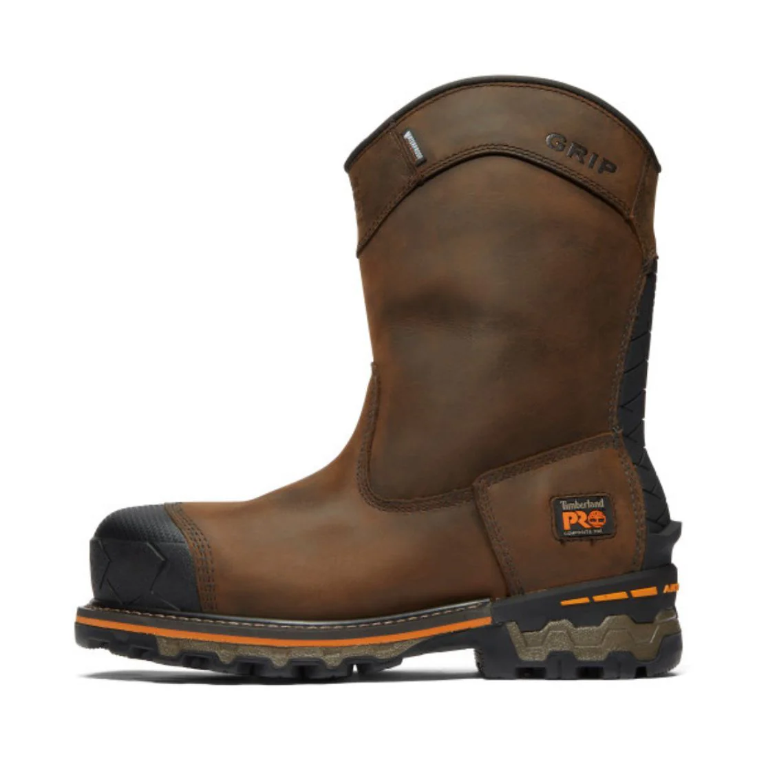 Botte de sécurité en caoutchouc imperméables Timberland PRO Boondock à enfiler pour hommes à cap de composite TB0A4499214 - Brun - Image 3