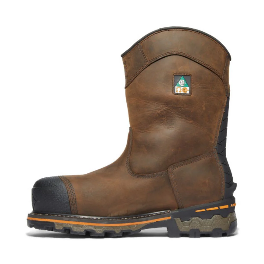 Botte de sécurité en caoutchouc imperméables Timberland PRO Boondock à enfiler pour hommes à cap de composite TB0A4499214 - Brun - Image 4