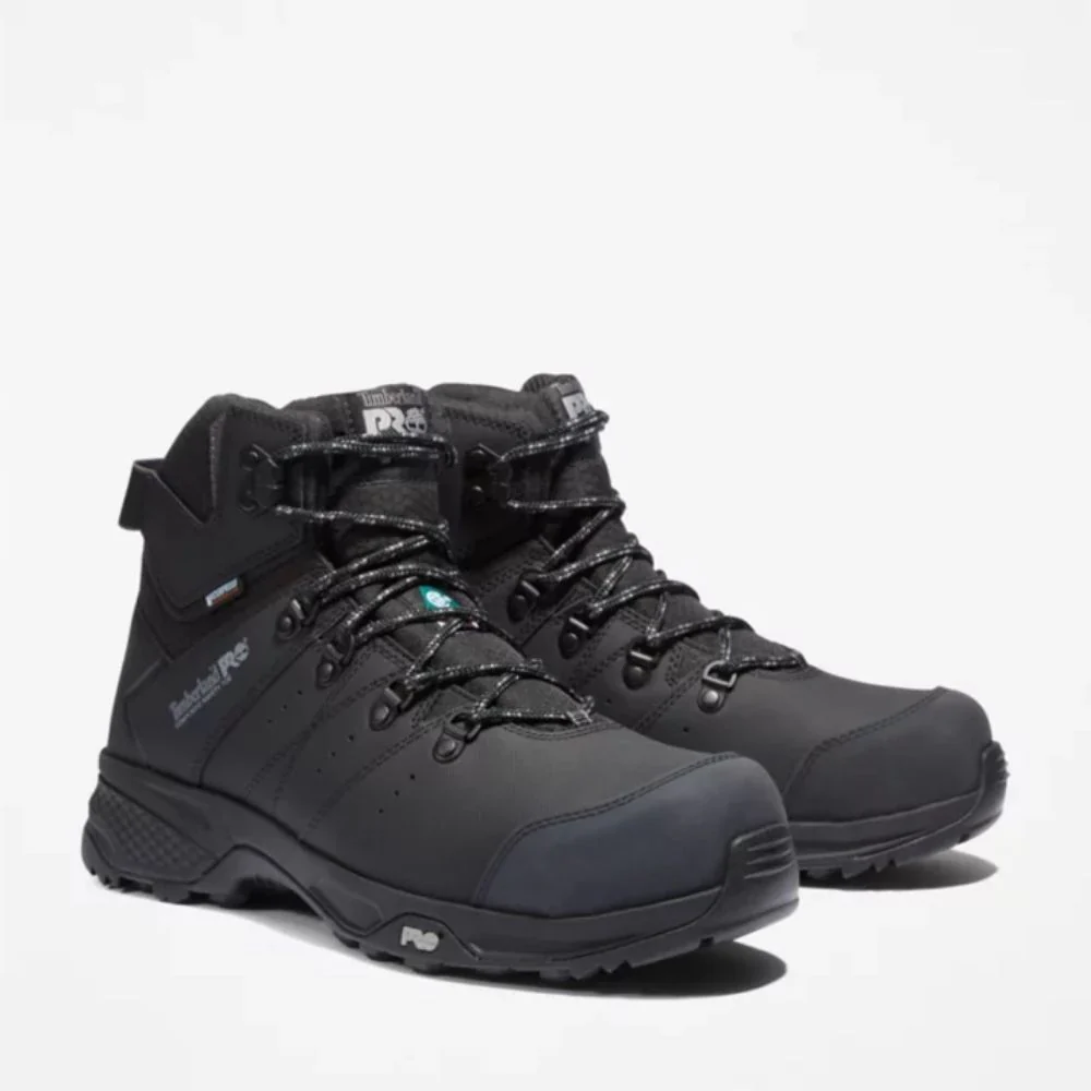 Bottes de travail imperméables Switchback Timberland PRO 6 po pour hommes à embout composite TB0A2CB8001 - Noir - Image 4