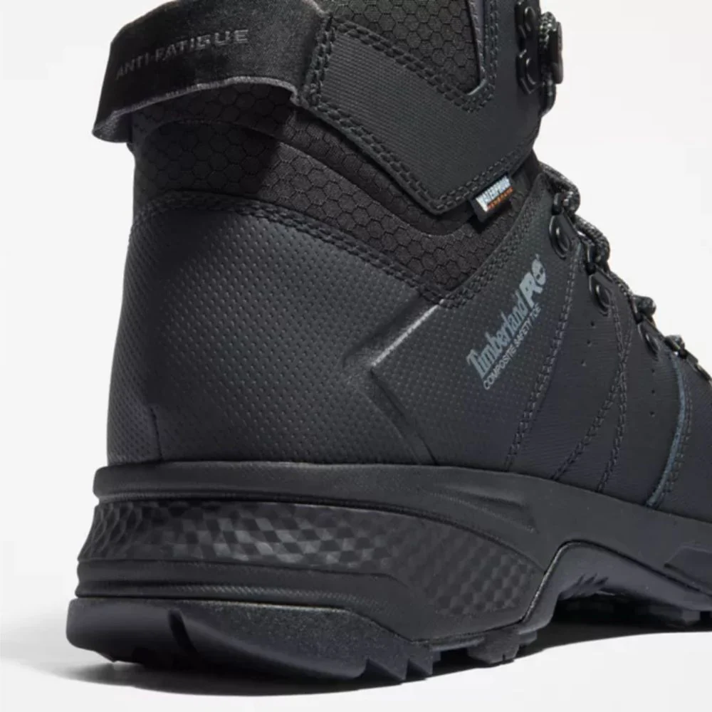 Bottes de travail imperméables Switchback Timberland PRO 6 po pour hommes à embout composite TB0A2CB8001 - Noir - Image 7