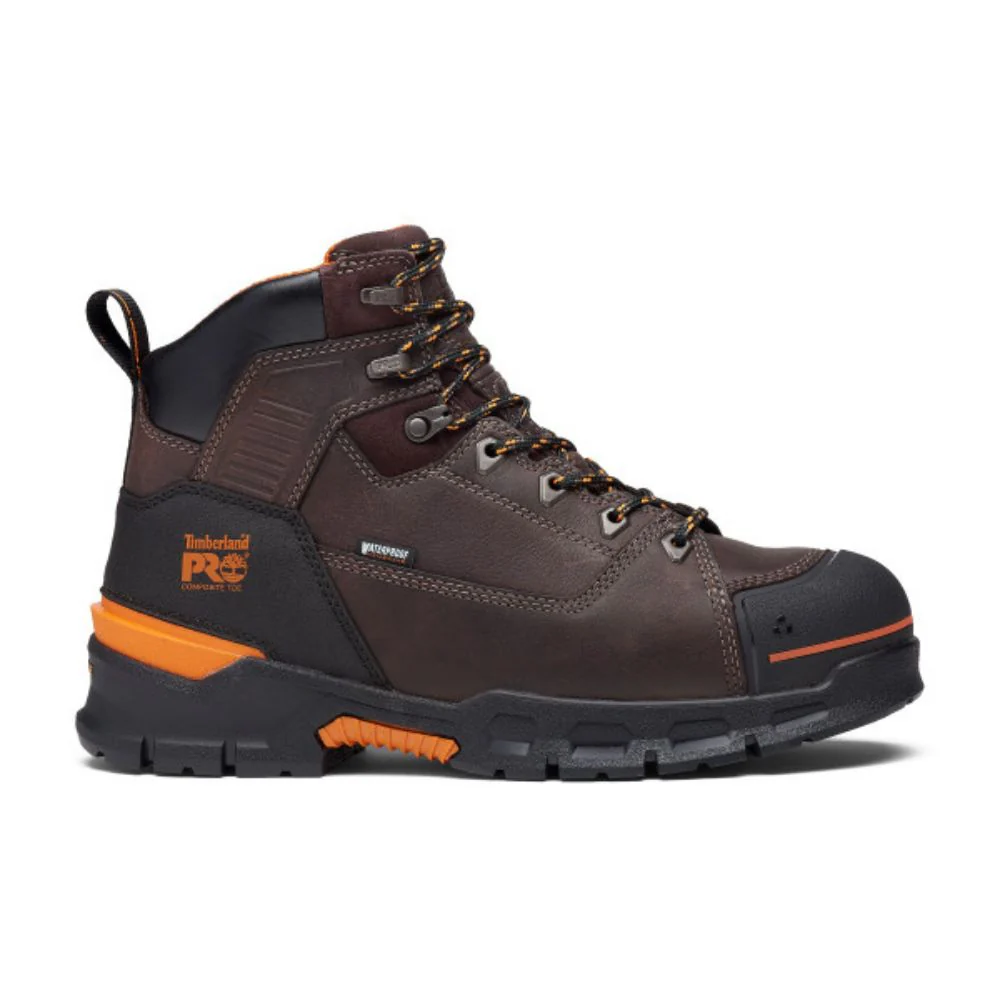 Botte de travail imperméable Timberland PRO Endurance EV pour hommes de 6 po à cap de composite TB0A5X93214 - Brun - Image 2