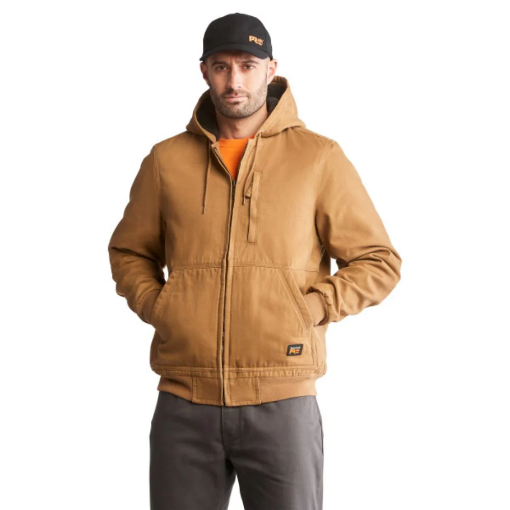Timberland PRO® Gritman Veste de travail à capuche en toile doublée pour homme - Brun TB0A1VB4D02 - Image 12