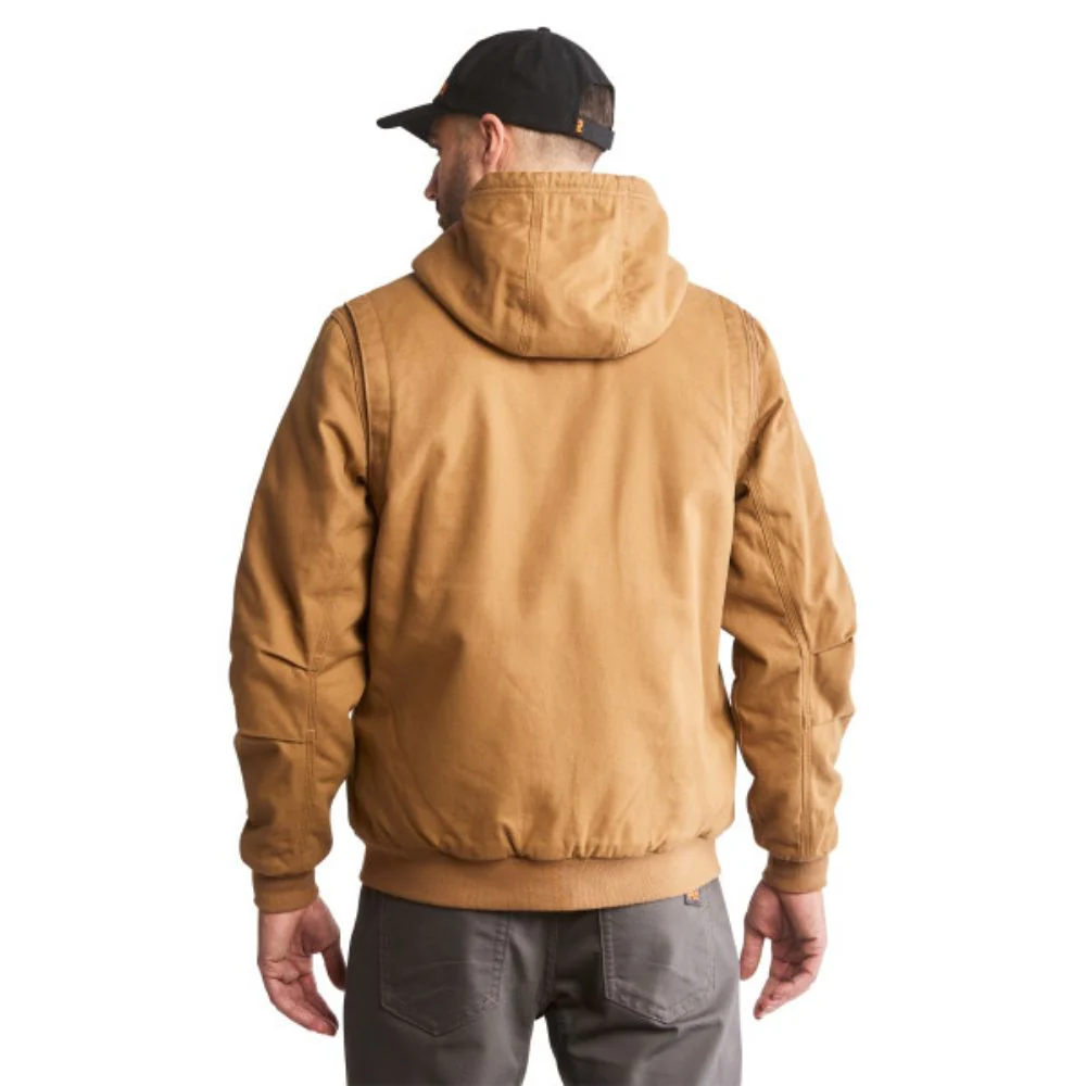 Timberland PRO® Gritman Veste de travail à capuche en toile doublée pour homme - Brun TB0A1VB4D02 - Image 13