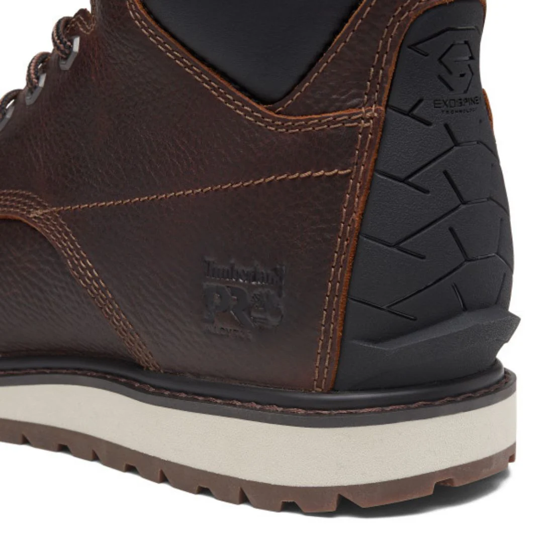 Botte de travail compensée Timberland PRO Irvine 6 po pour homme, a embout d'acier TB0A44XG214 - Brun - Image 4