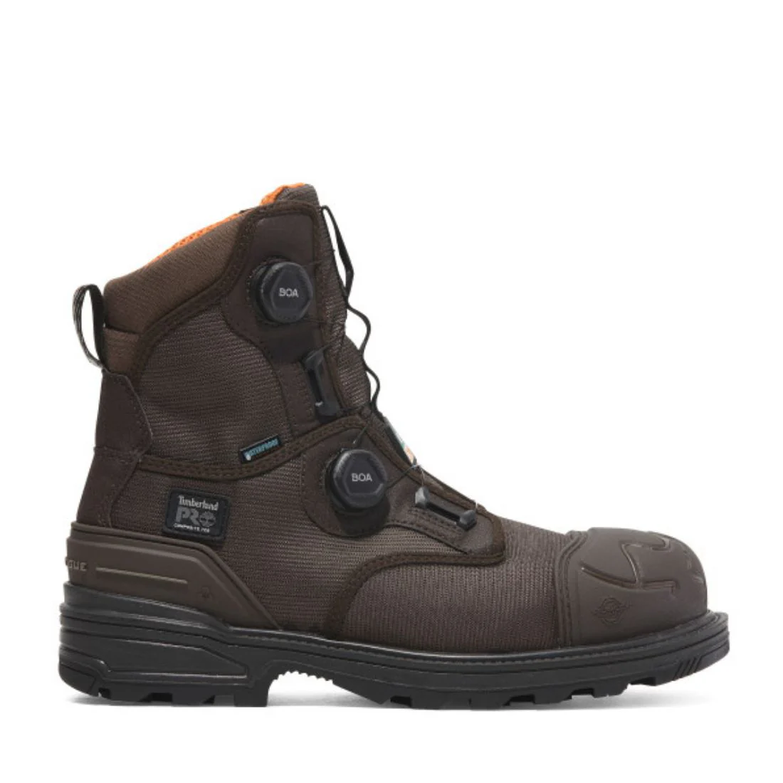 Timberland PRO Magnitude BOA® Bottes de travail imperméables de 8 po à embout composite pour hommes - TB0A66MKELE Brun - Image 2