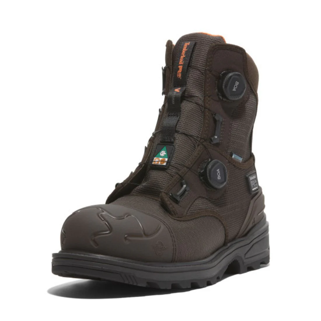 Timberland PRO Magnitude BOA® Bottes de travail imperméables de 8 po à embout composite pour hommes - TB0A66MKELE Brun - Image 3