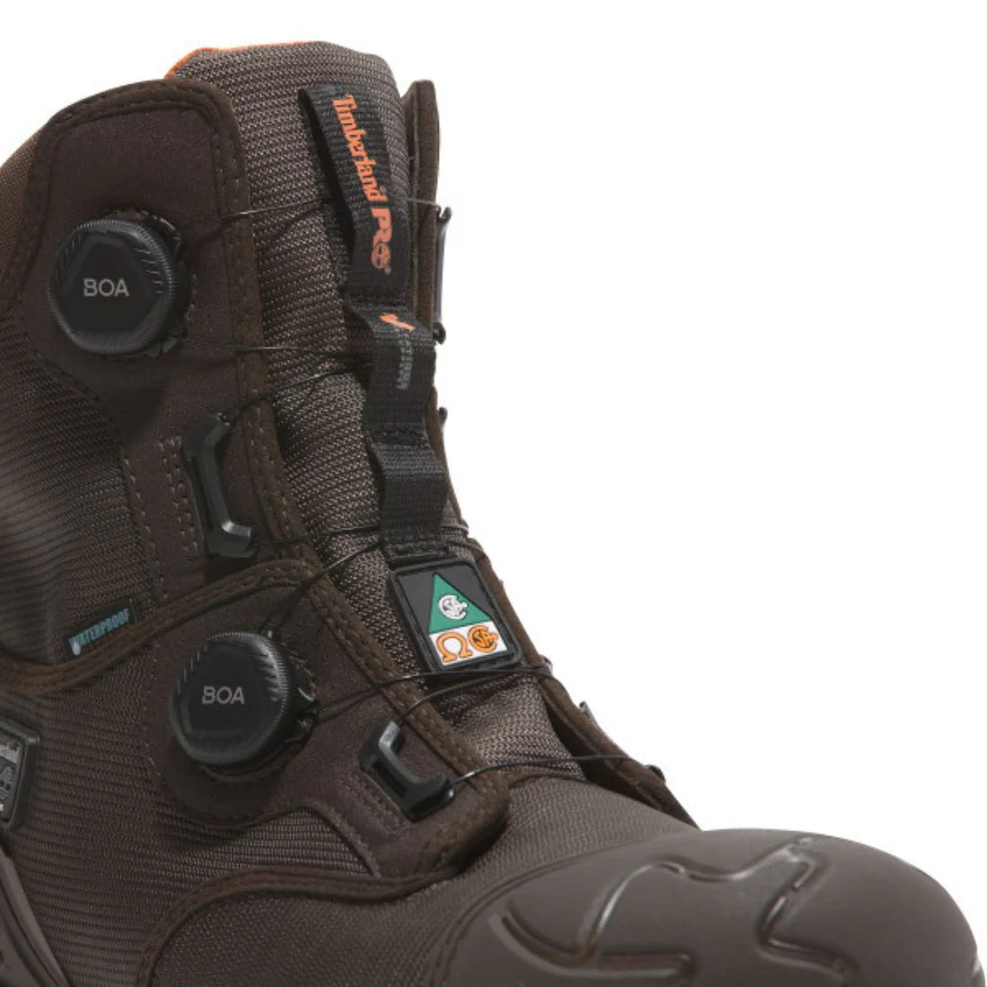 Timberland PRO Magnitude BOA® Bottes de travail imperméables de 8 po à embout composite pour hommes - TB0A66MKELE Brun - Image 5