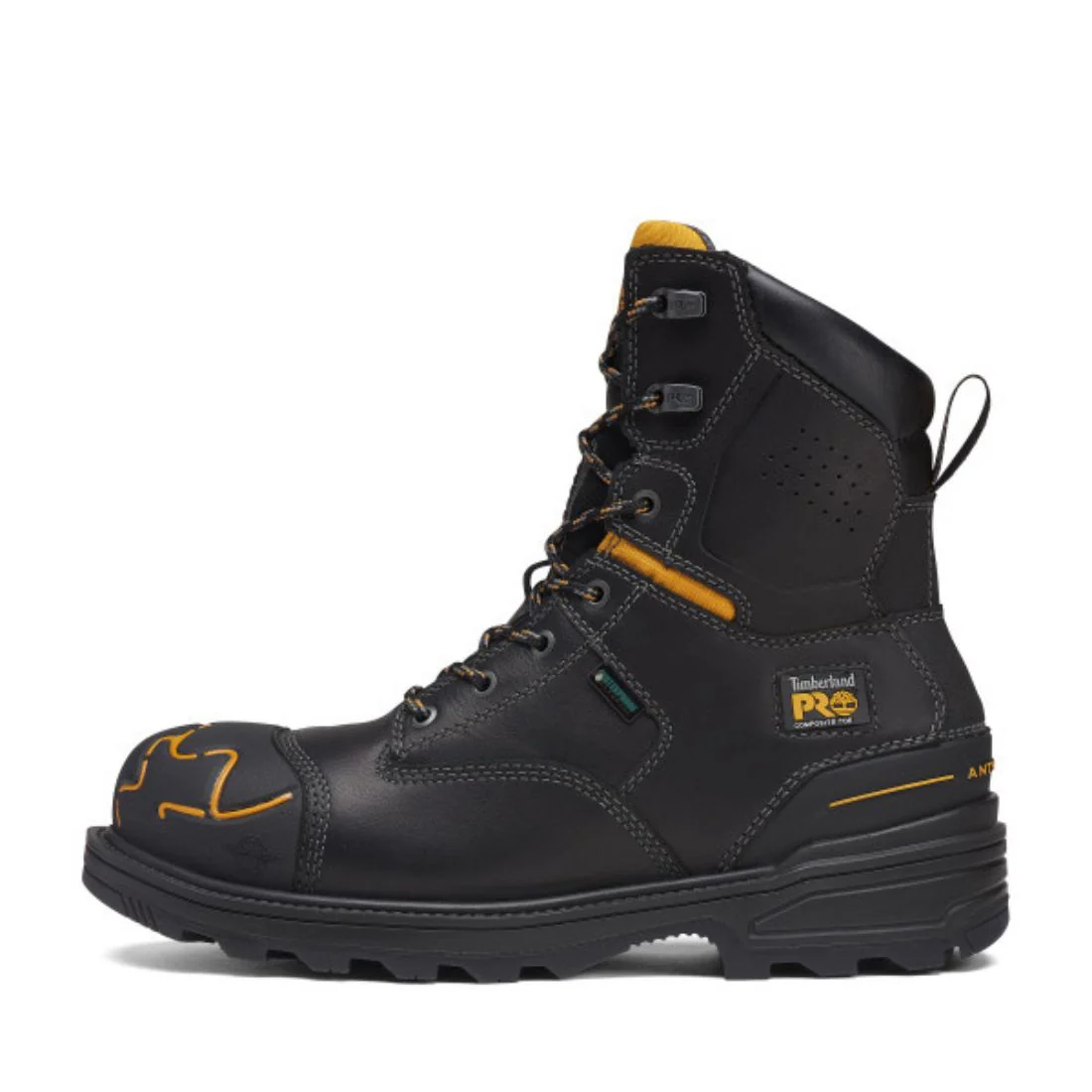 Bottes de travail imperméables Magnitude Timberland PRO de 8 po pour hommes à cap de composite TB0A5M5X001 - Noir - Image 4