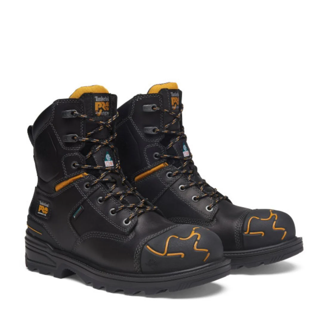 Bottes de travail imperméables Magnitude Timberland PRO de 8 po pour hommes à cap de composite TB0A5M5X001 - Noir - Image 6