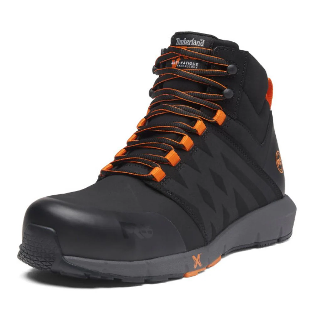 Chaussure de travail athlétique MID Timberland PRO Radius Raptek pour hommes à cap de compositeTB0A6167001 - Noir - Image 3