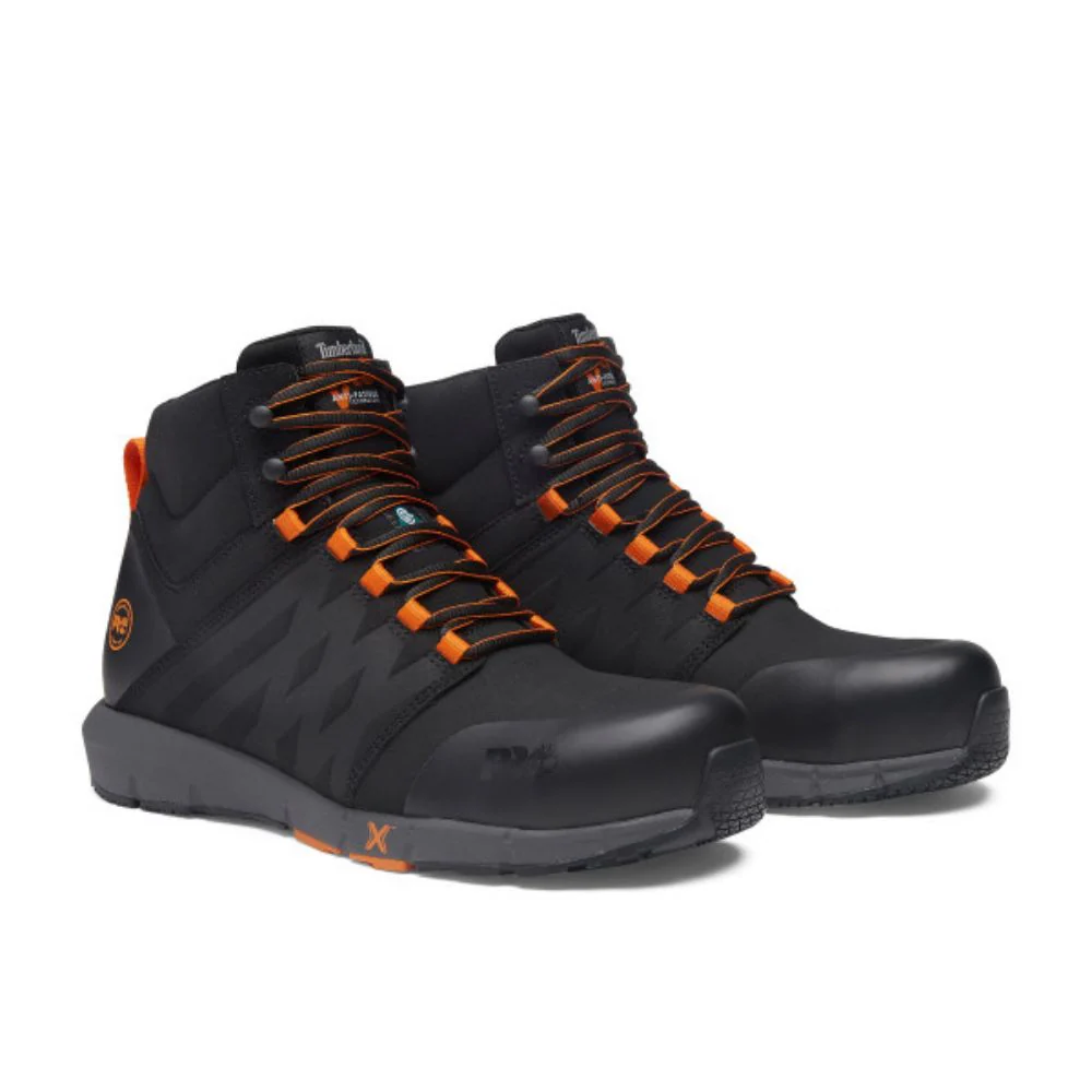 Chaussure de travail athlétique MID Timberland PRO Radius Raptek pour hommes à cap de compositeTB0A6167001 - Noir - Image 4