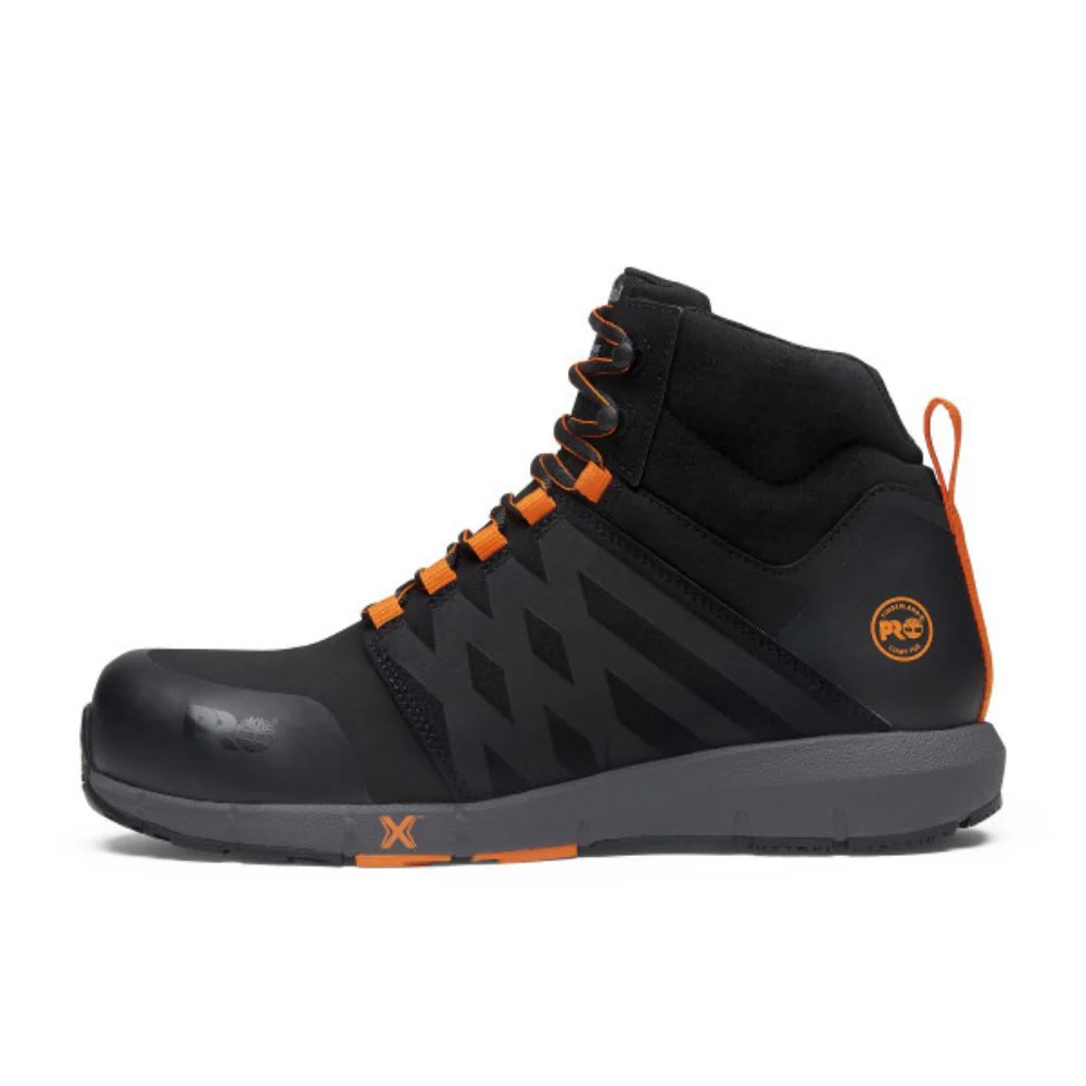 Chaussure de travail athlétique MID Timberland PRO Radius Raptek pour hommes à cap de compositeTB0A6167001 - Noir - Image 8