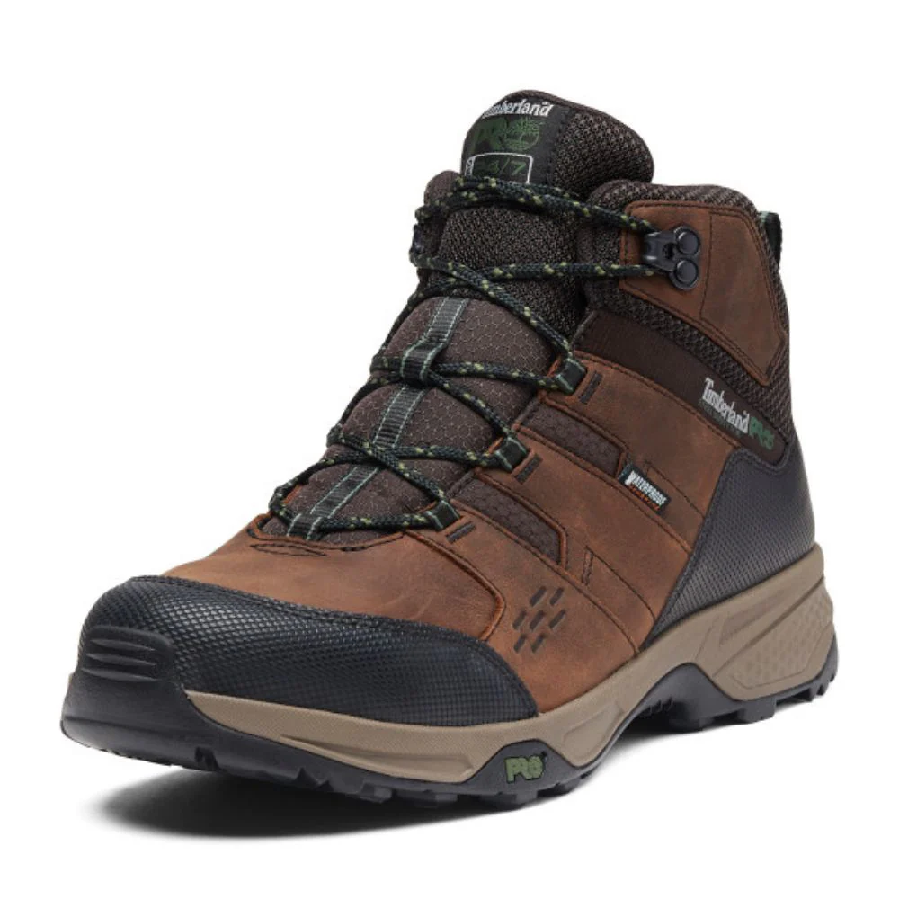Botte de travail imperméable Switchback LT Timberland PRO de 6 po pour hommes à embout en acier TB0A61T7214 - Brun - Image 3