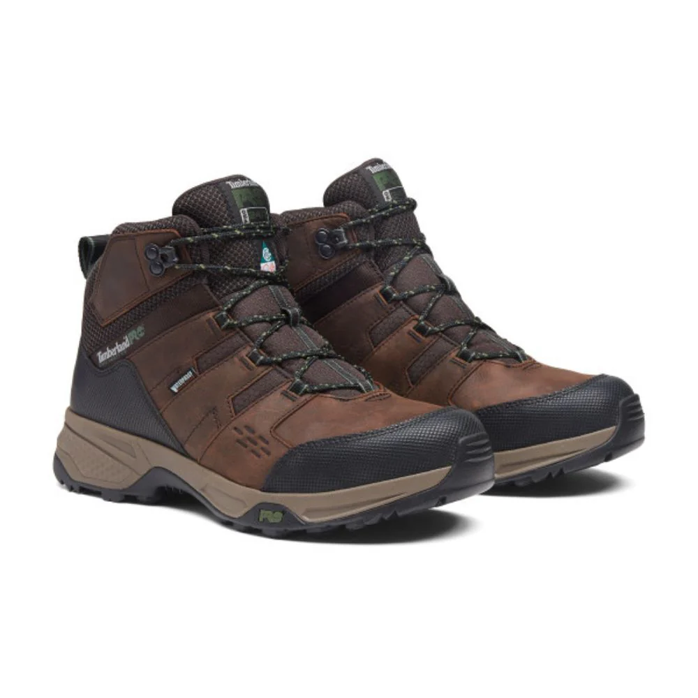 Botte de travail imperméable Switchback LT Timberland PRO de 6 po pour hommes à embout en acier TB0A61T7214 - Brun - Image 4