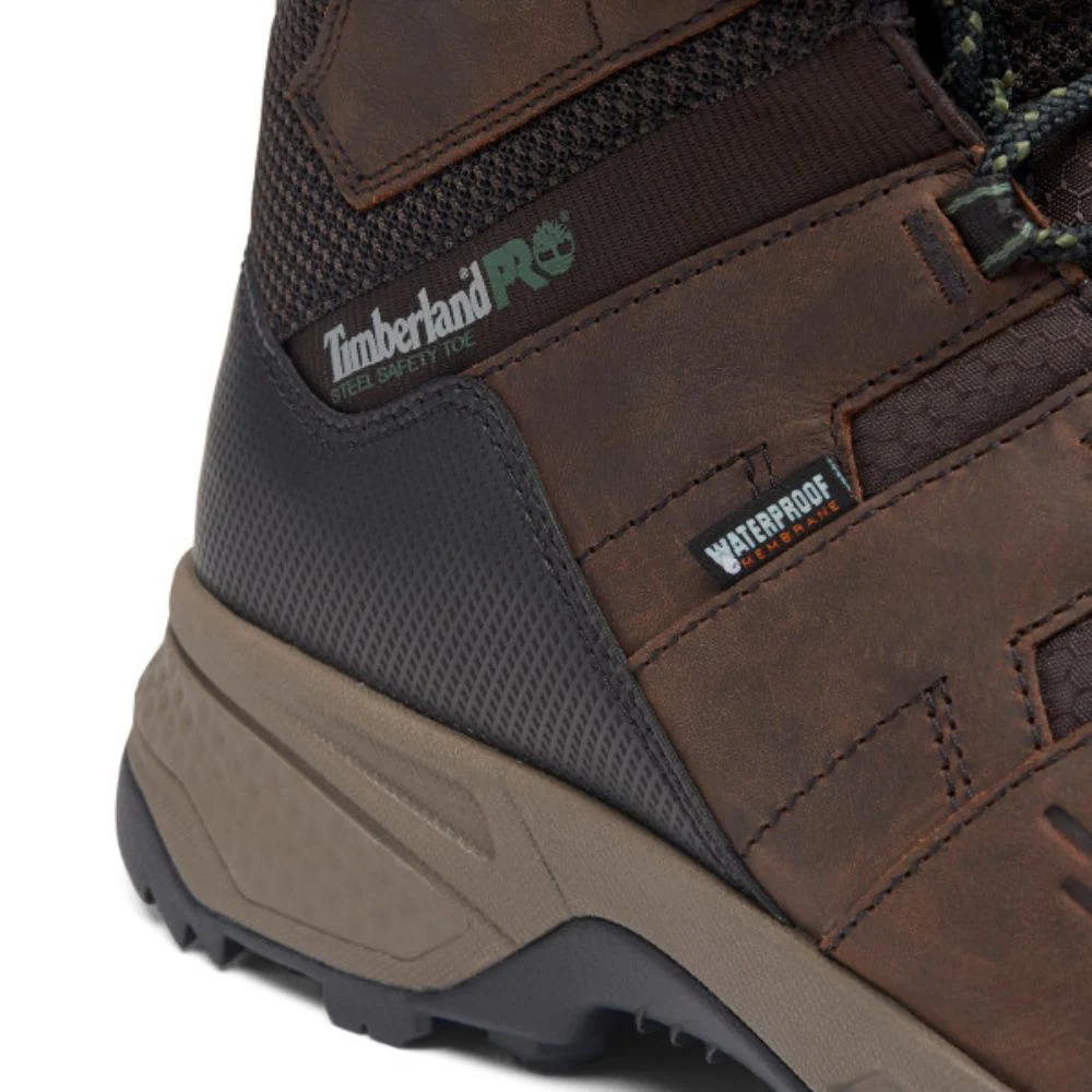 Botte de travail imperméable Switchback LT Timberland PRO de 6 po pour hommes à embout en acier TB0A61T7214 - Brun - Image 9