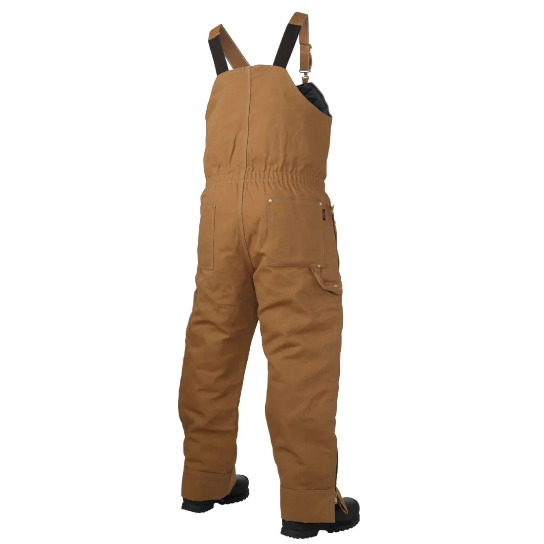 Tough Duck Salopette isolée en canard pour hommes WB03 - Brun - Image 2