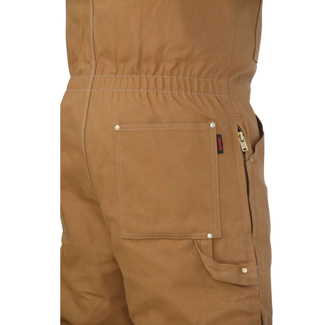 Tough Duck Salopette isolée en canard pour hommes WB03 - Brun - Image 3