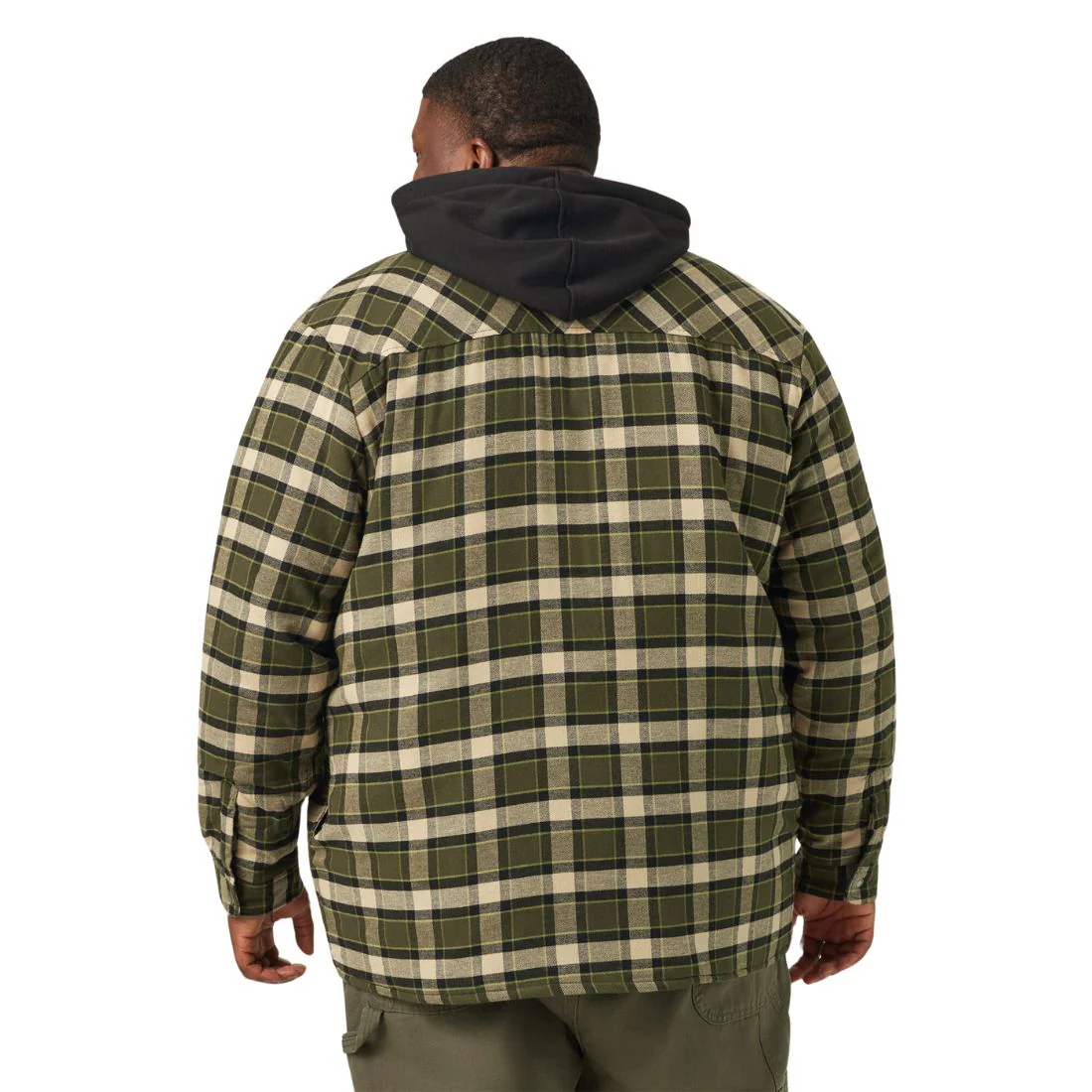Veste-chemise en flanelle à capuche pour hommes avec Hydroshield TJ211 de Dickies - Vert - Image 3