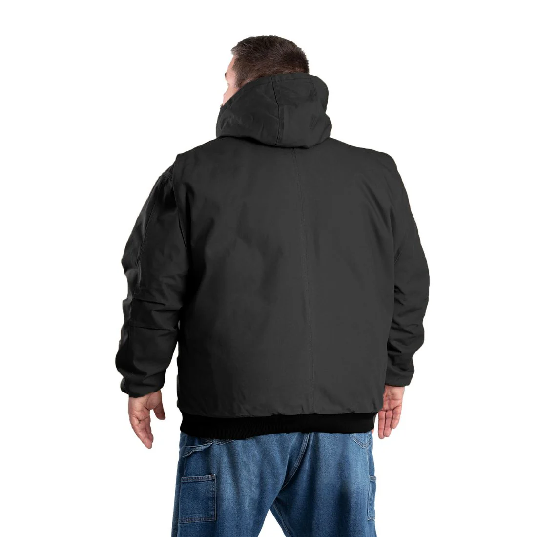 Veste de travail active à capuche Heritage Duck pour hommes Berne HJ51 - Noir - Image 3