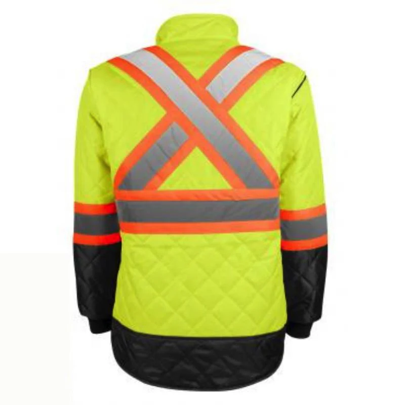 Veste de travail de congélation à doublure haute visibilité Terra 116505 - Jaune - Image 2