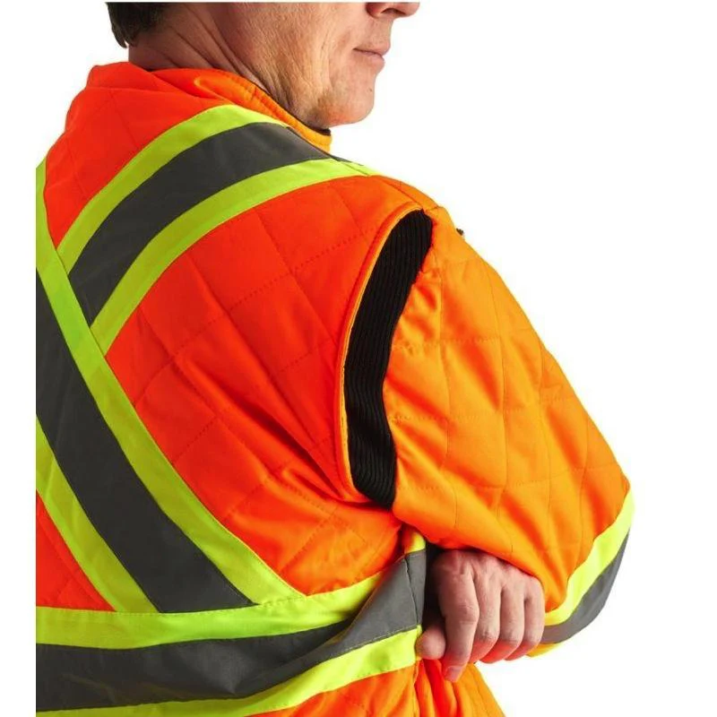 Veste de travail de congélation à doublure haute visibilité Terra 116505 - Jaune - Image 6