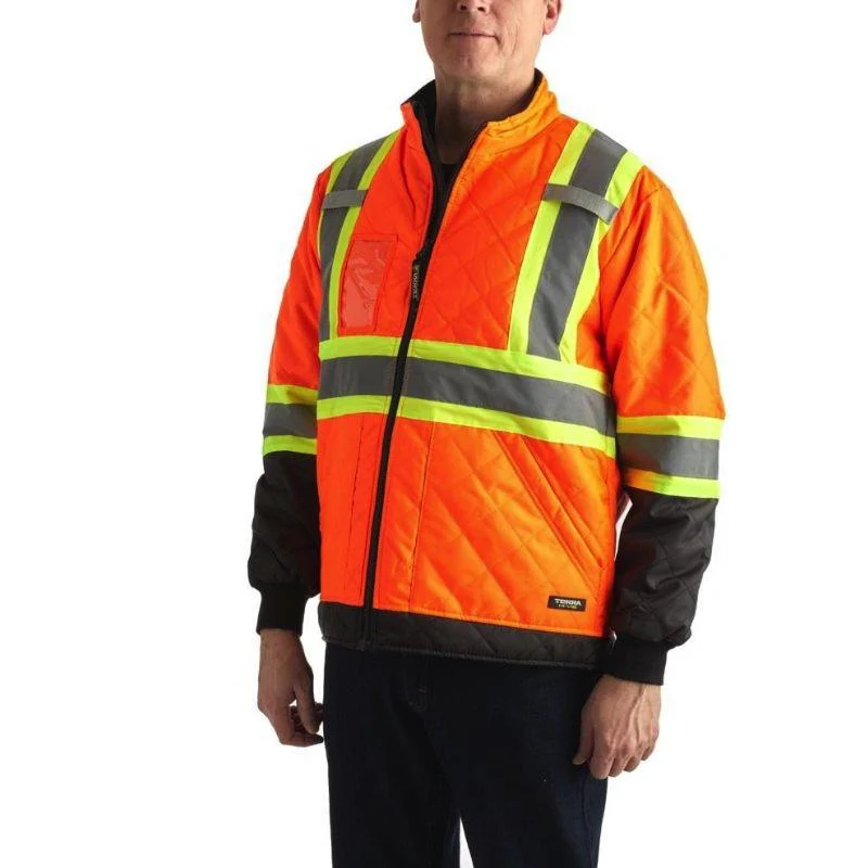 Veste de travail de congélation à doublure haute visibilité Terra 116505 - Noir - Image 3