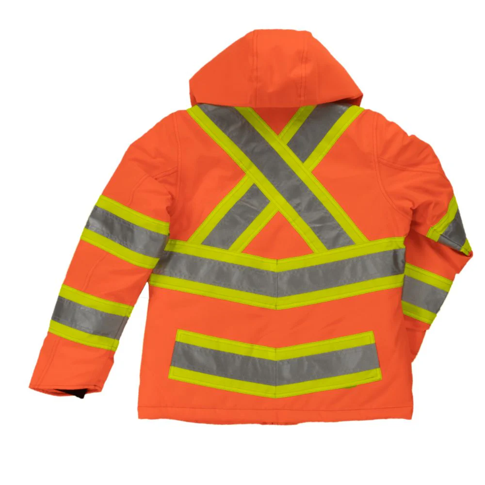 Veste de travail de sécurité flexible isolée haute visibilité Tough Duck pour femmes SJ41 - ORANGE - Image 4