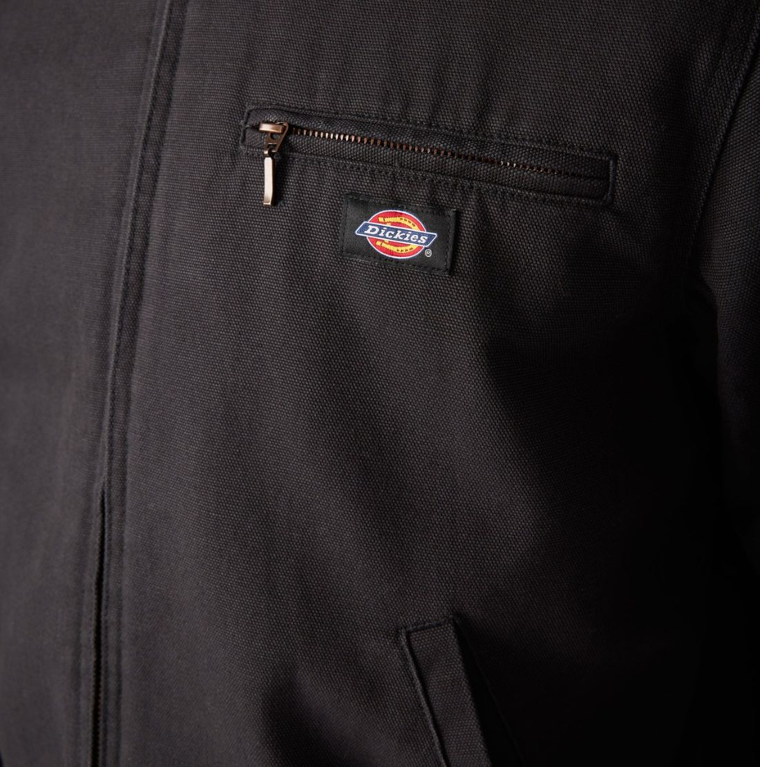 Veste de travail en toile de canard Dickies pour homme, doublée de tissu couverture A8DEV - Noir - Image 5
